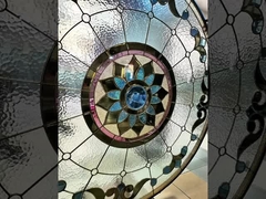 Nhà thờ 8 mm Kiến trúc kính màu nghệ thuật Tấm cửa sổ kính trang trí Hoa văn tùy chỉnh